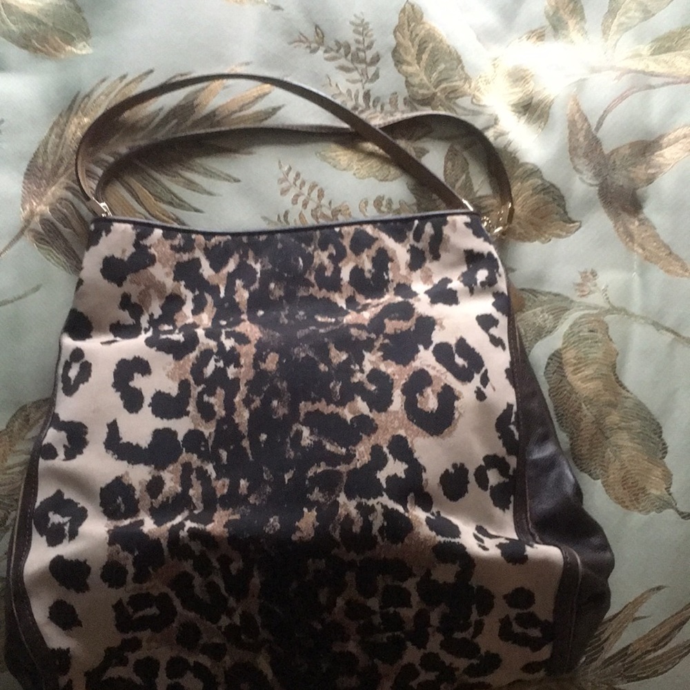 Coach animal print purse with dust bag